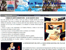 Tablet Screenshot of lavozdeltolima.com
